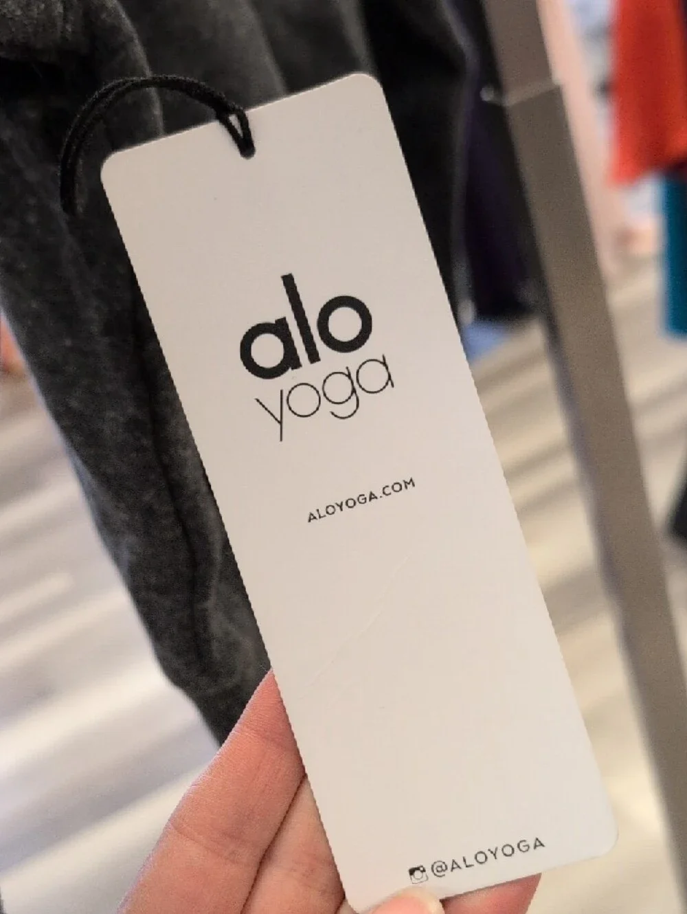 ALO Yoga Dark Gray Cropped Sweatshirt - Picture 2 of 6